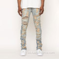 Jeans vintage de jeans flacos de estilo estilo